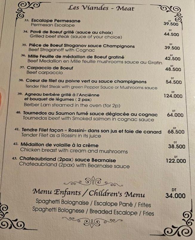 Menu Restaurant L'escargot-2