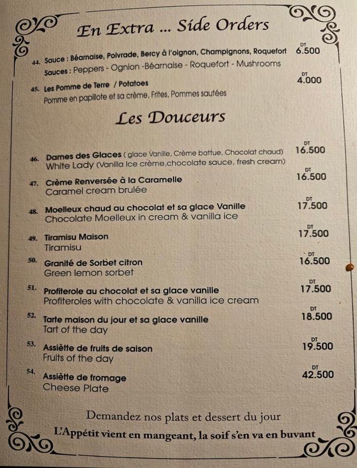 Menu Restaurant L'escargot-3