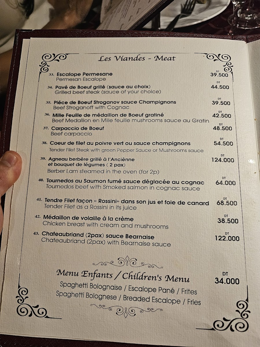 Menu Restaurant L'escargot-6